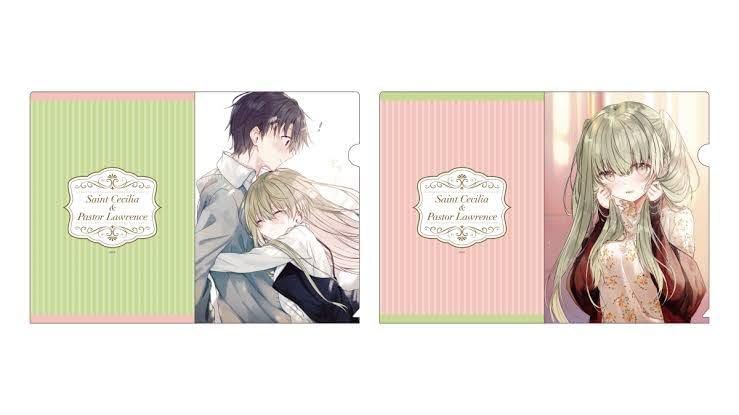 白聖女と黒牧師「セシリア」「ローレンス」イラストA4クリアファイル2